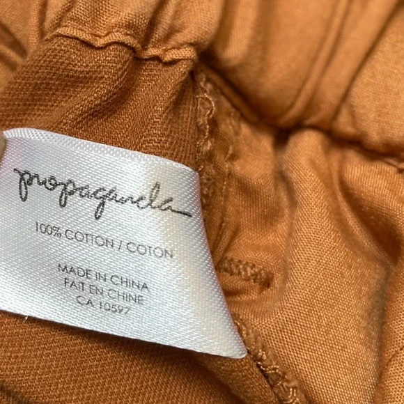 Propaganda | Cotton Paperbag Pants - L, Rust Orange - Picture 11 of 15